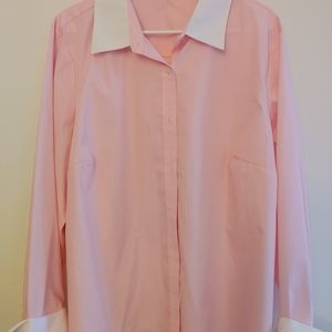 Pink dress shirt with cuffs